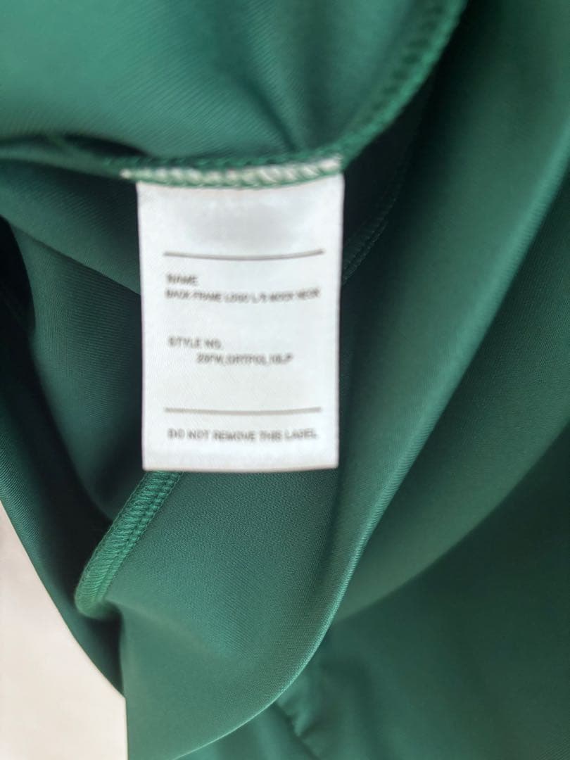 ラフロッグ　バックフレームロゴモックネックシャツ　Lサイズ