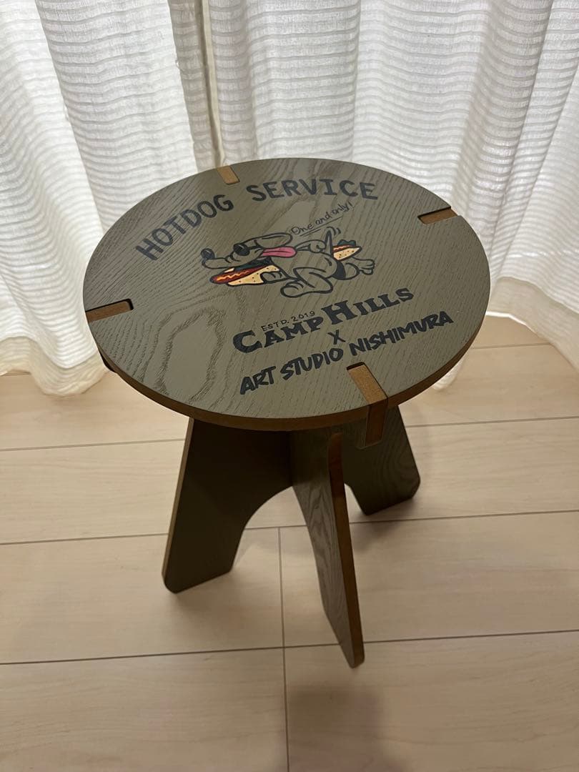 HOTDOG SERVICE テーブル CAMP HILLS コラボ　スツール