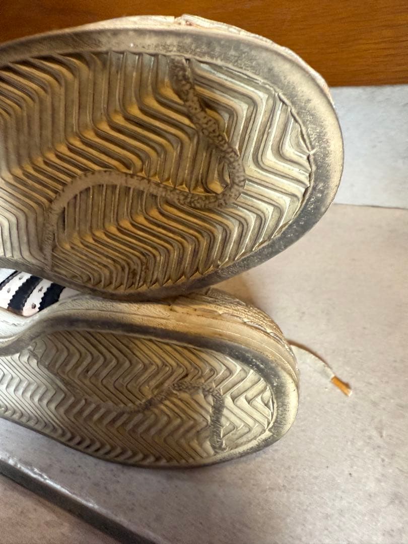 アディダス フランス製　70s プロモデル 白黒