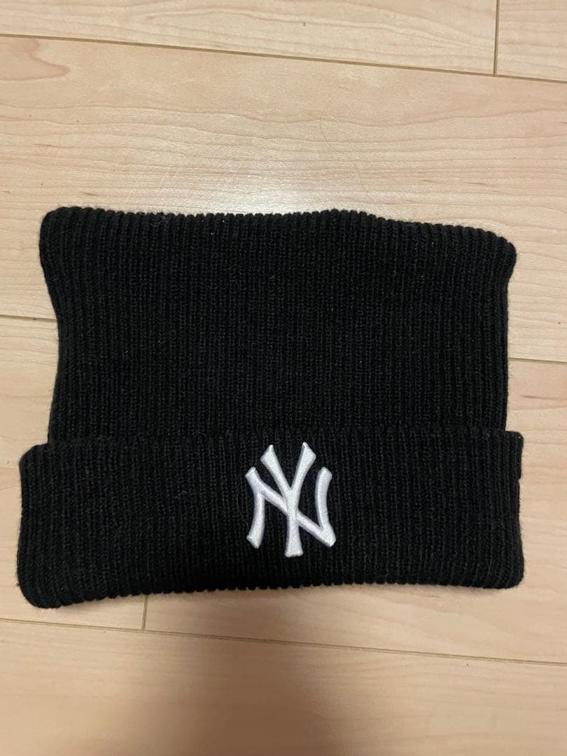 ニューエラ　WEGO別注　猫耳　ニットキャップ　ビーニー　黒
