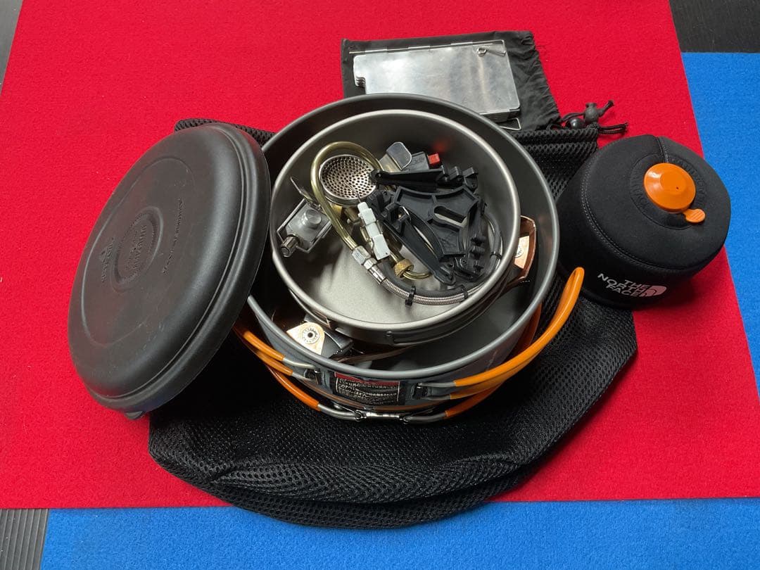 mont-bell 廃盤希少品JETBOILヘリオス動作良好美品FLパン他セット