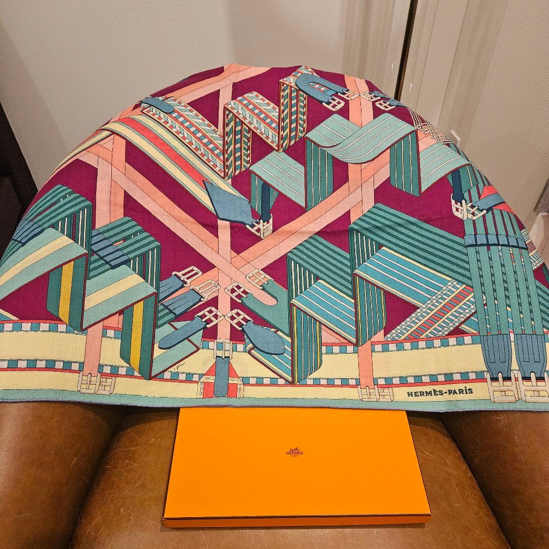 エルメス カレ 90 SANGLES EN 2017春夏 ZIGZAG スカーフ