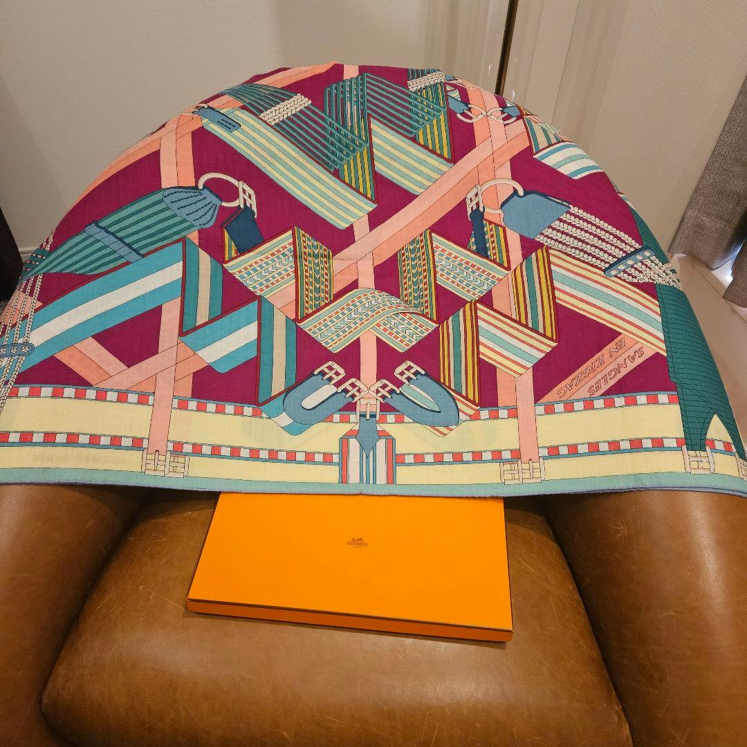 エルメス カレ 90 SANGLES EN 2017春夏 ZIGZAG スカーフ