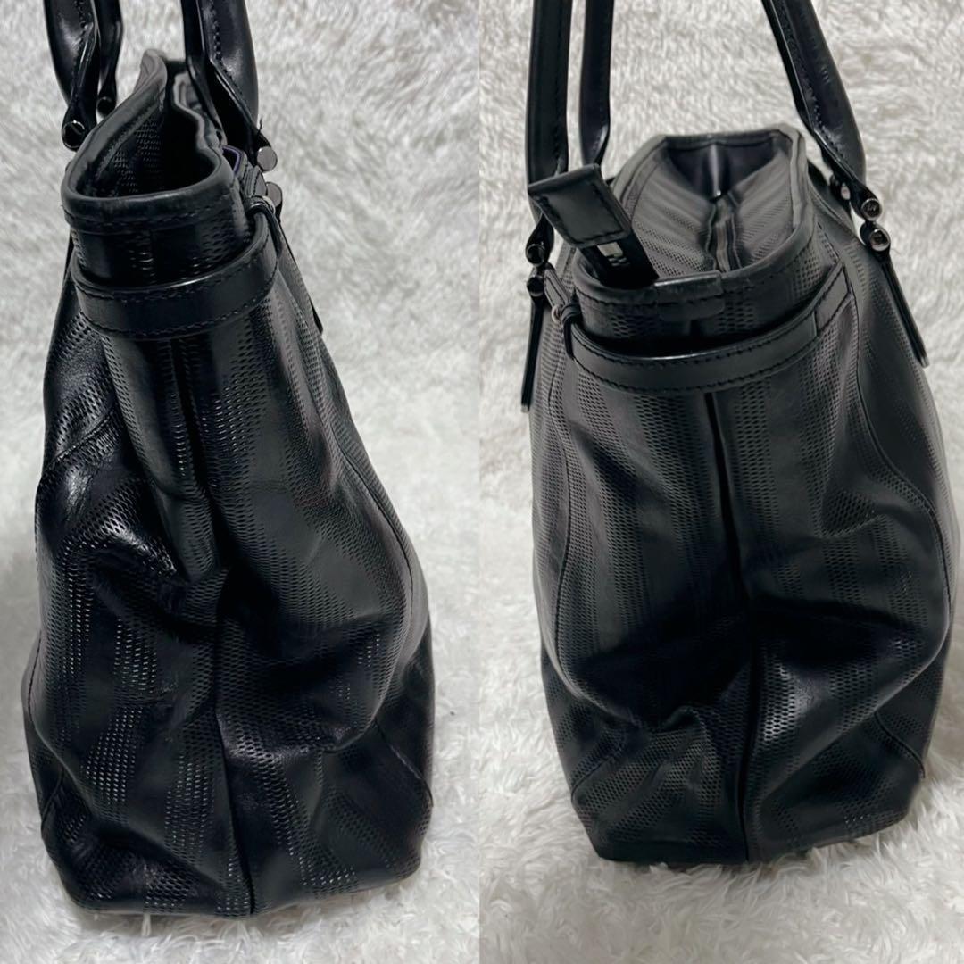 LEXUS レクサス トートバッグ ゼブラストライプ 黒 大容量 ビジネス