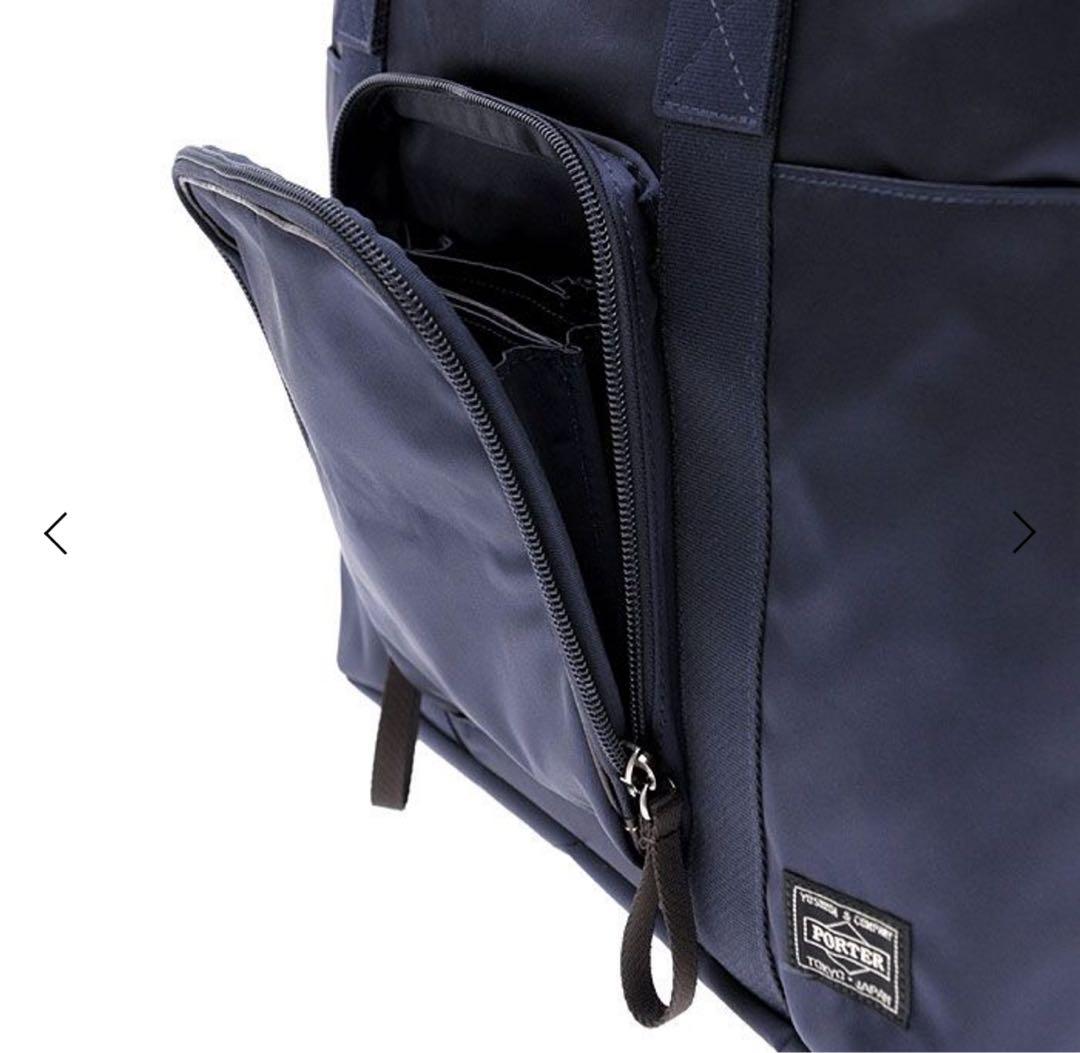 【美品　希少】PORTER 吉田カバン　ポーター　プラン　トートバッグ　ネイビー