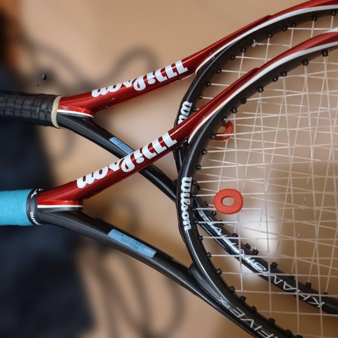 wilson KHAMSIN.FIVE FX 2本 他 テニス道具セット