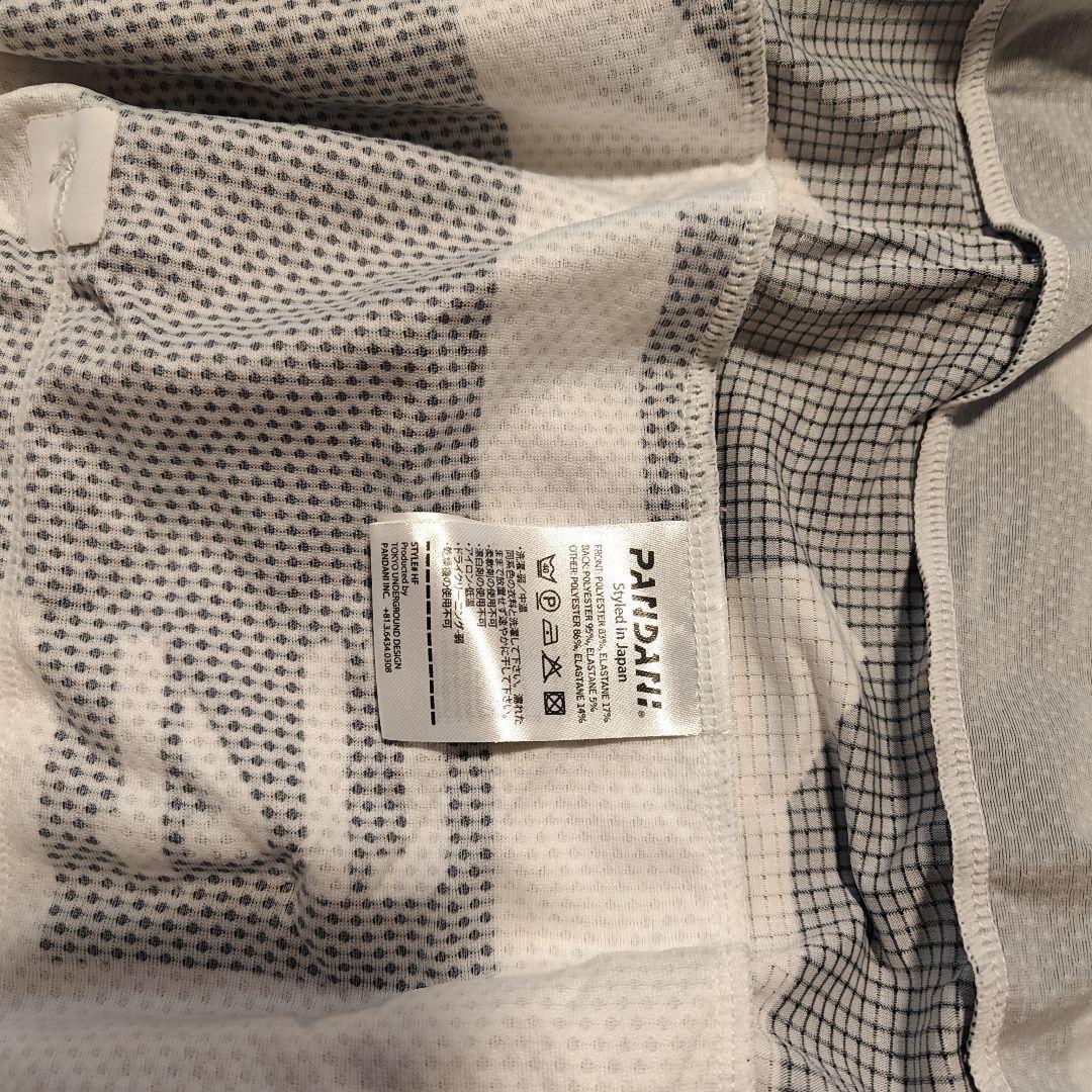 PANDANI 長袖サイクルジャージ ホワイト/ブラック