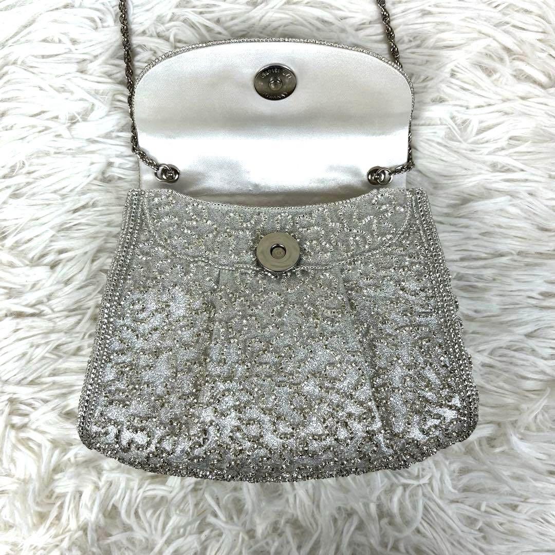 【極美品】高級 Lumy ルミーはしもと ビーズ刺繍 ショルダーバッグ ビジュー