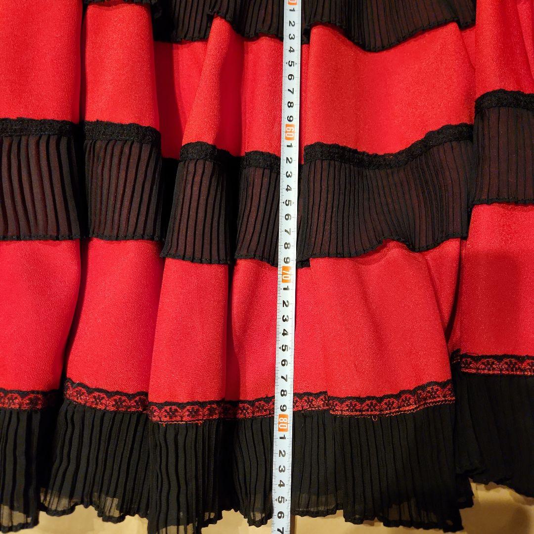 フラメンコ衣装　ファルダ　丈86