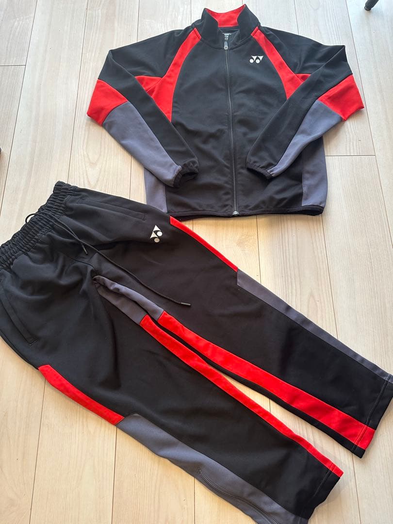 ヨネックス ニットウォームアップシャツ&パンツ　ジャージ上下セット美品XS