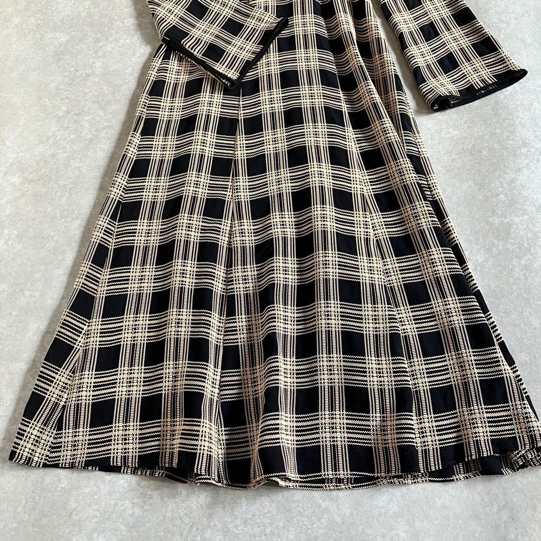 美品 CLANE CHAIN CHECK ONEPIECE ワンピース 2023