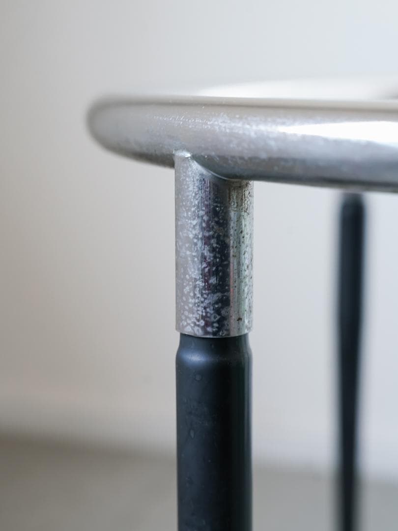 ヴィンテージ ラウンドガラステーブル 古道具 ミッドセンチュリー モダン