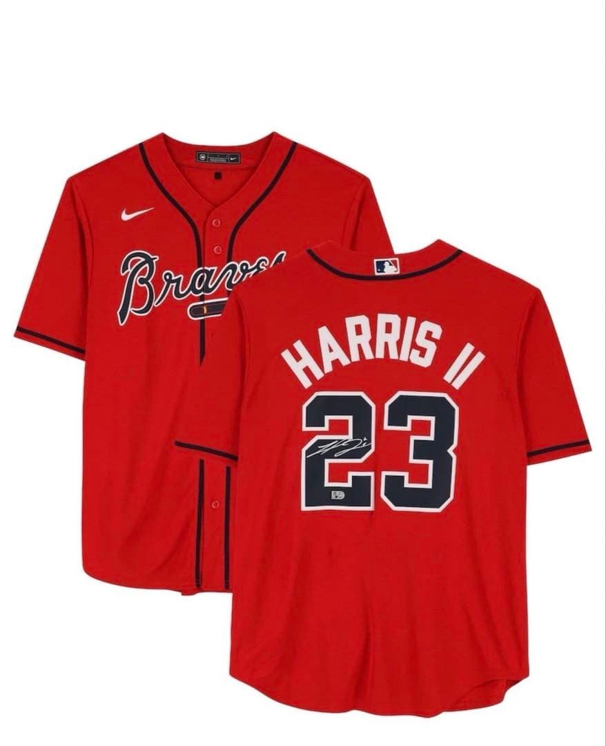 MLB ブレーブス　マイケルハリス2世　サイン　ユニフォーム　メジャー