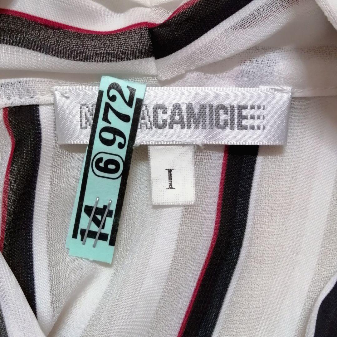 【極美品24200】ナラカミーチェ♦TVドラマ✨シフォンストライプボウタイ