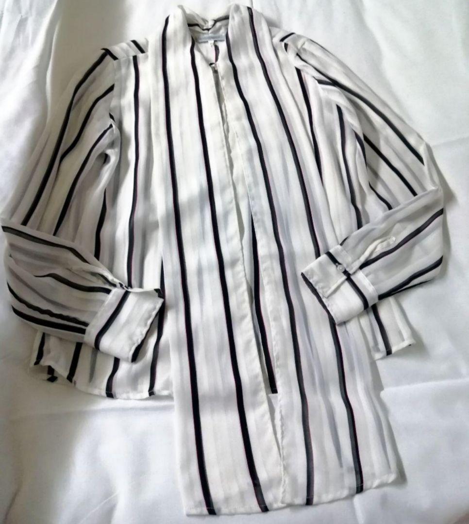 【極美品24200】ナラカミーチェ♦TVドラマ✨シフォンストライプボウタイ