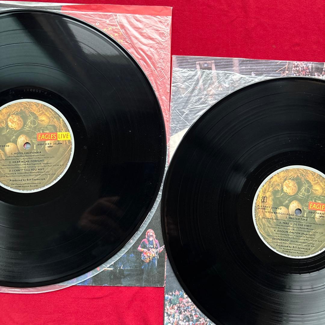 【イーグルス】【美盤2LP‼️】★ホテル・カリフォルニア★イーグルス ・ライヴ