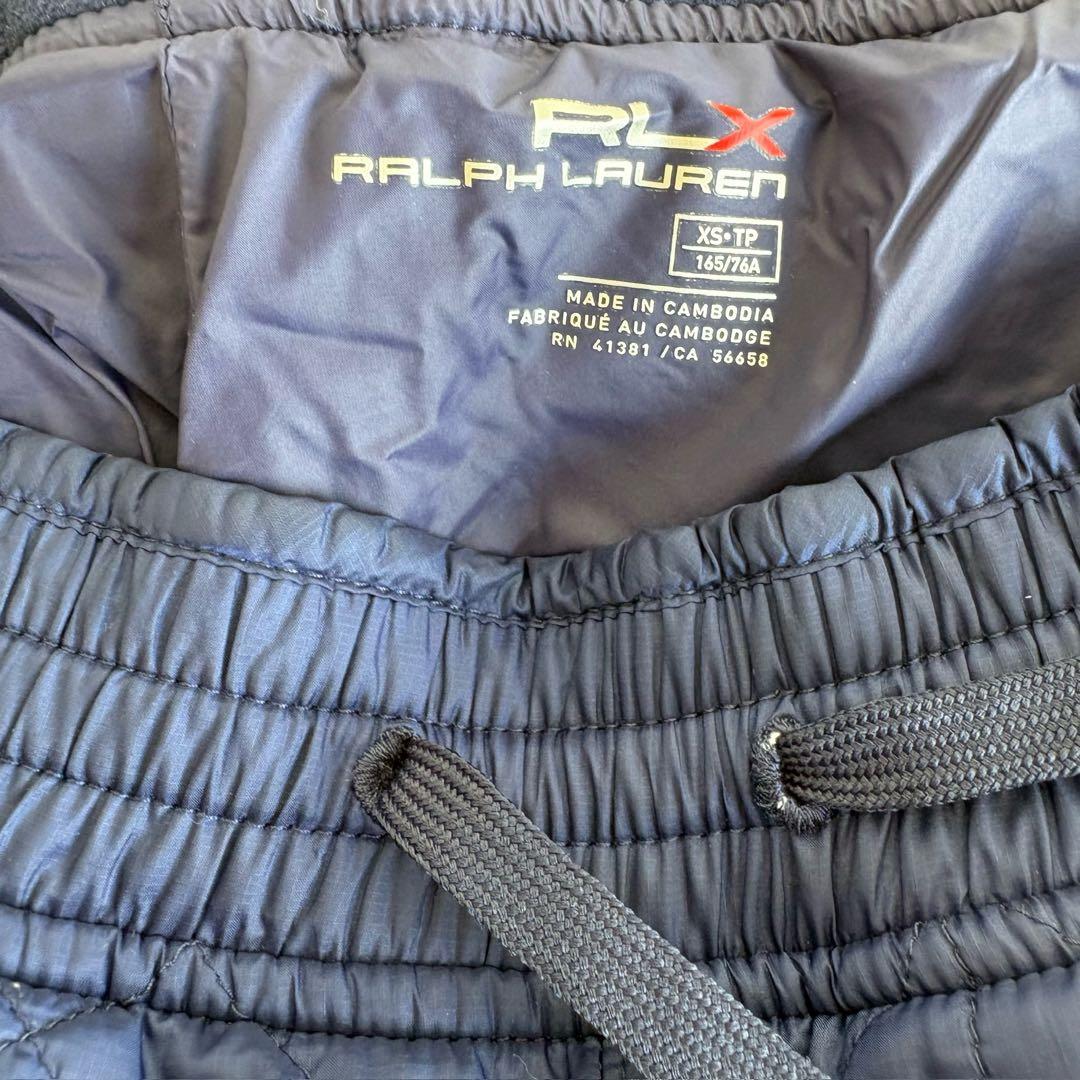 ⑤中古美品RLX ラルフローレン キルティングパンツ ネイビー メンズXS相当