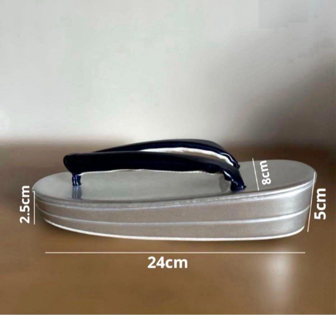 エナメル草履バッグセット/シャンパンゴールド×ホワイト