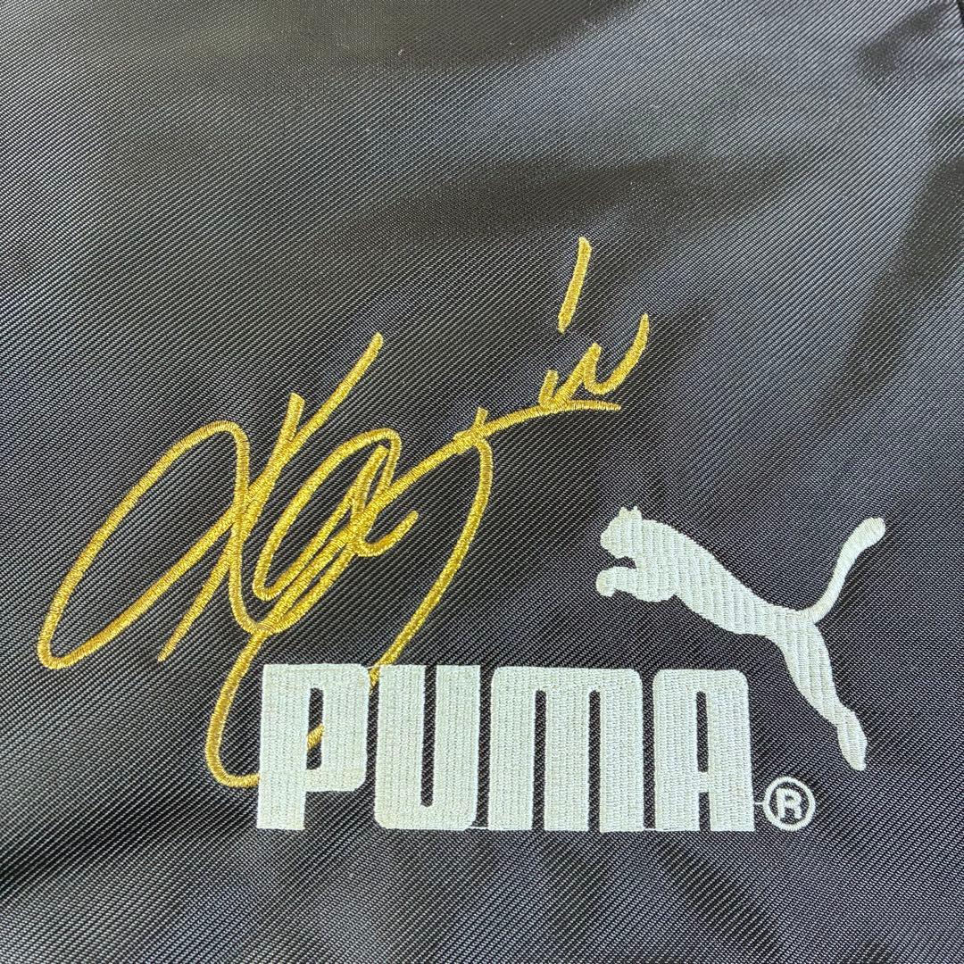 【希少】PUMA×三浦知良（カズ）サイン刺繍入り ショルダーバッグ 美品