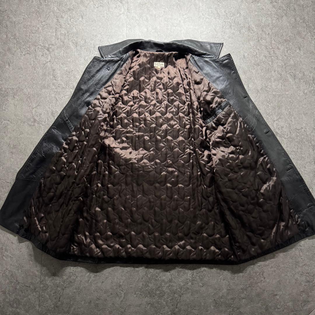 Paul Smith　L レザーカーコート　羊革　レザージャケット　野村訓市