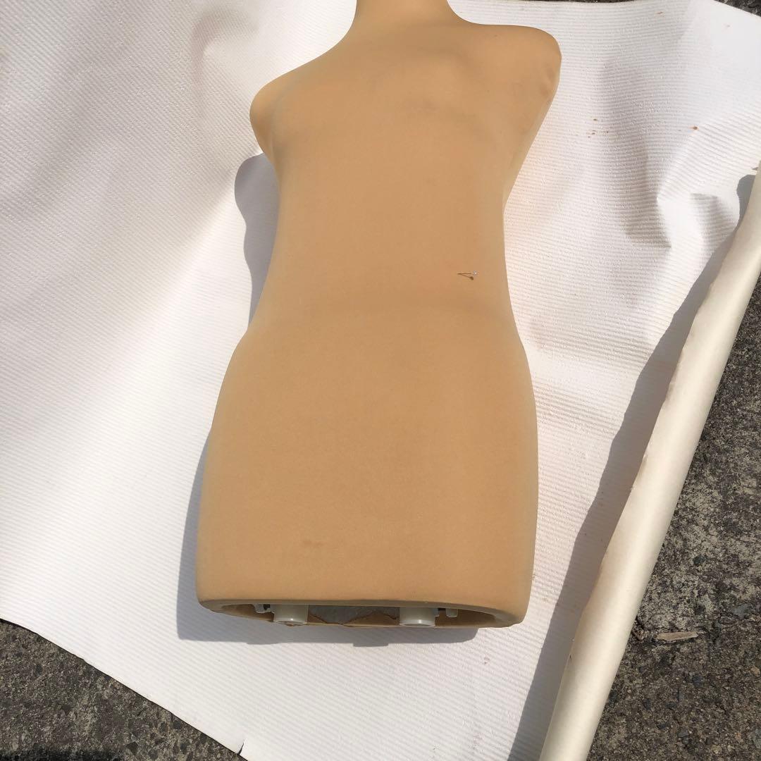 和装トルソー　べージュ着付けマネキン 和装ボディ女性用 　足無し