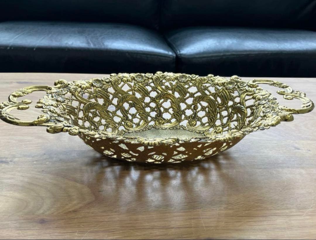 イタリア フランス アンティーク バスケット カゴ お菓子入れ 果物入れ