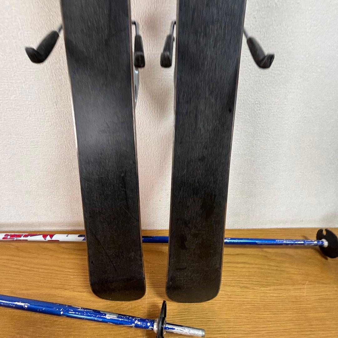 ジュニアスキー4点セット　ストック付　19-19.5cm