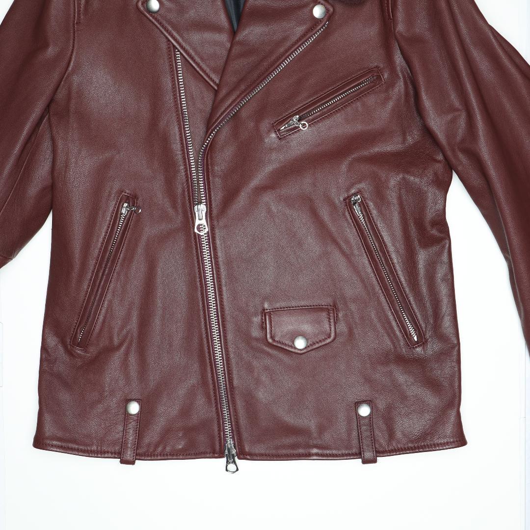 フリークスストア17AWムートンファー襟レザーライダースL