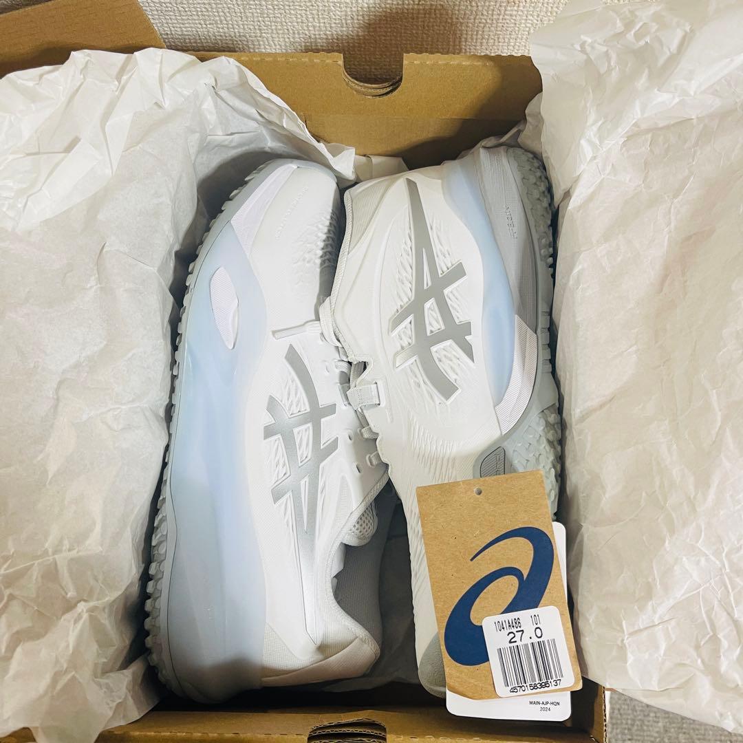 テニスシューズ　アシックス オムニ・クレー ゲルレゾリューション X ワイド