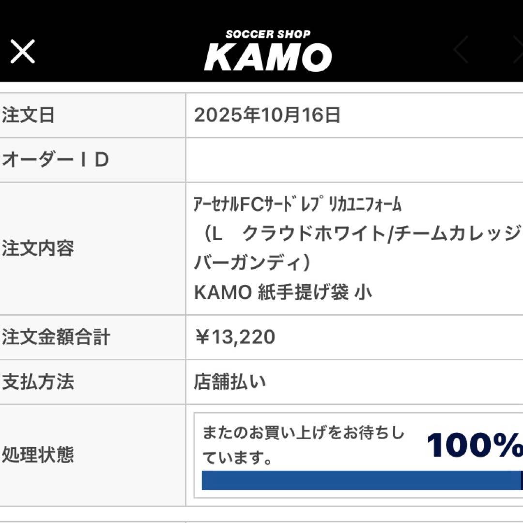 アーセナル サード 3rd ユニフォーム L 【国内正規品】