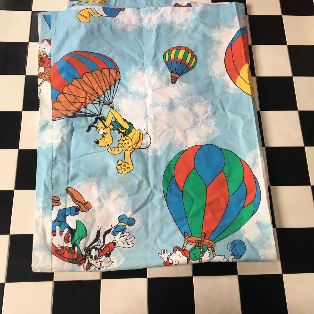 F834 ディズニー　ミッキー　ドナルド　カーテン　横約200X140cm