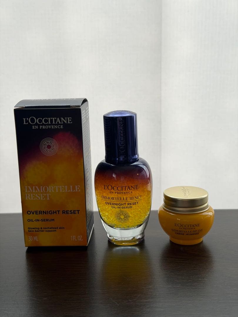ロクシタン　イモーテル オーバーナイトリセットセラム新品未使用　箱あり　おまけ付