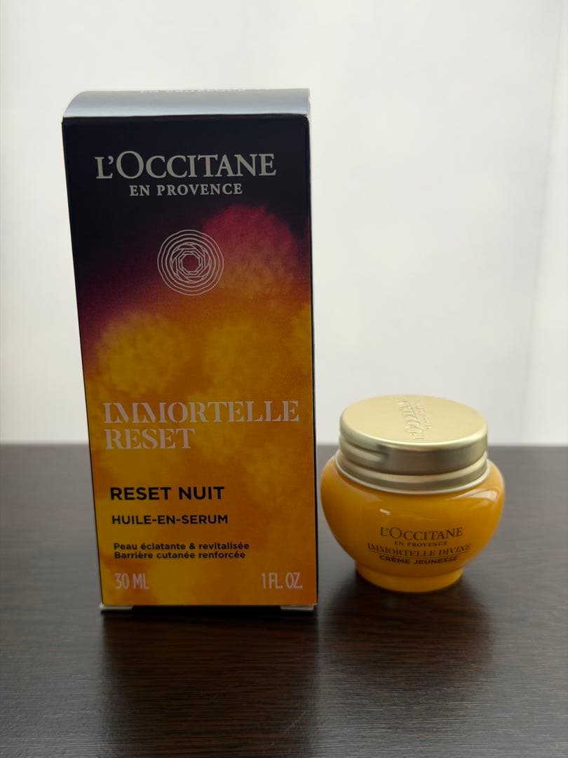 ロクシタン　イモーテル オーバーナイトリセットセラム新品未使用　箱あり　おまけ付