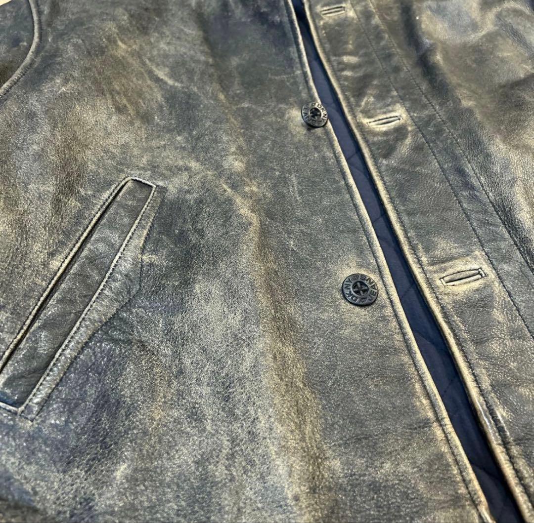 DKNY レザーコート