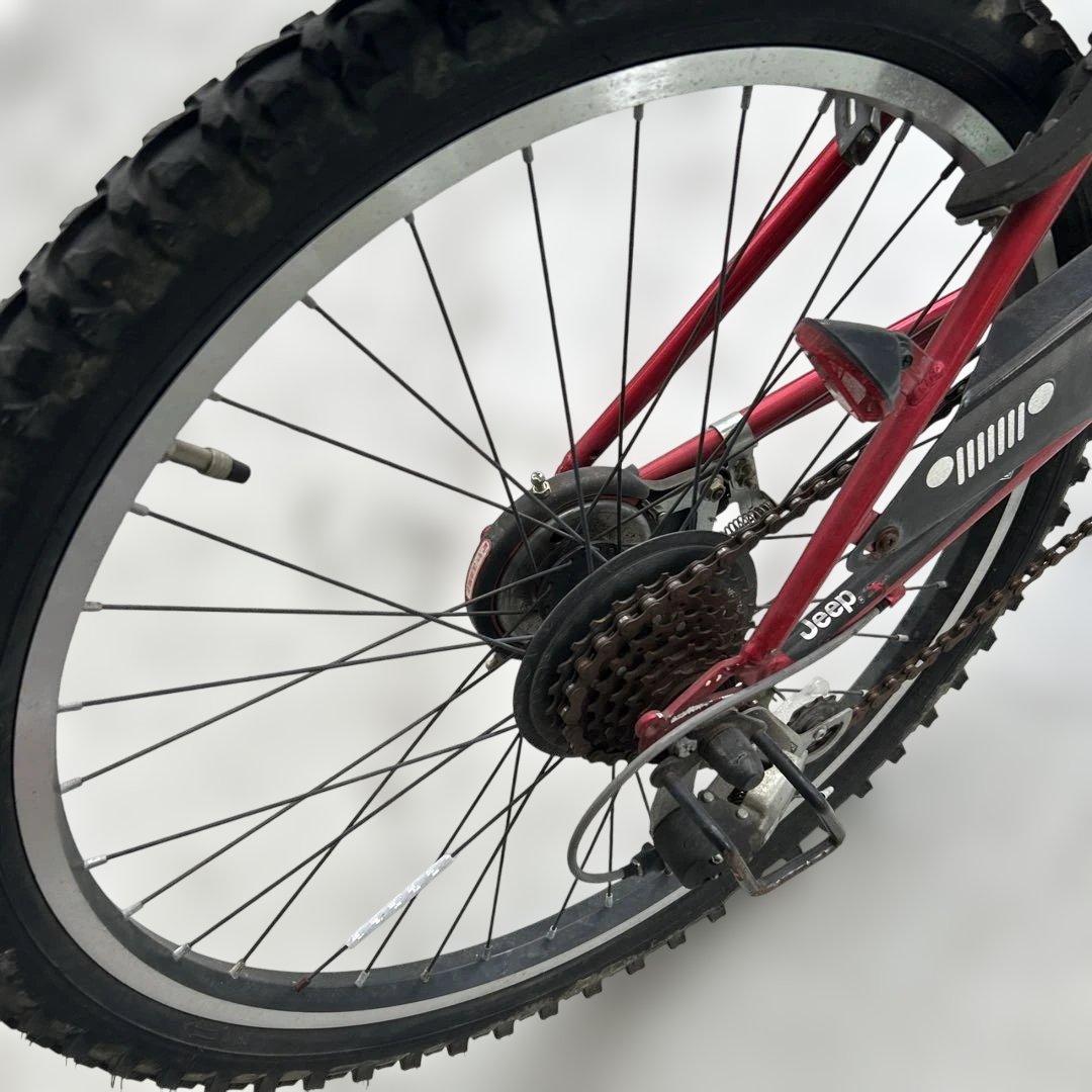 Jeep ジュニアバイク 赤24インチ