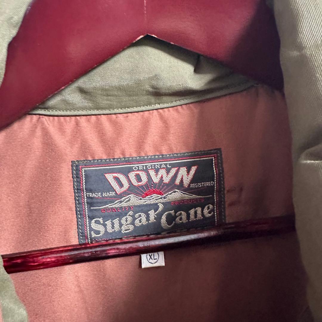 美品 Sugar Cane ダウンベスト XL レザーヨーク アメカジ バイカー