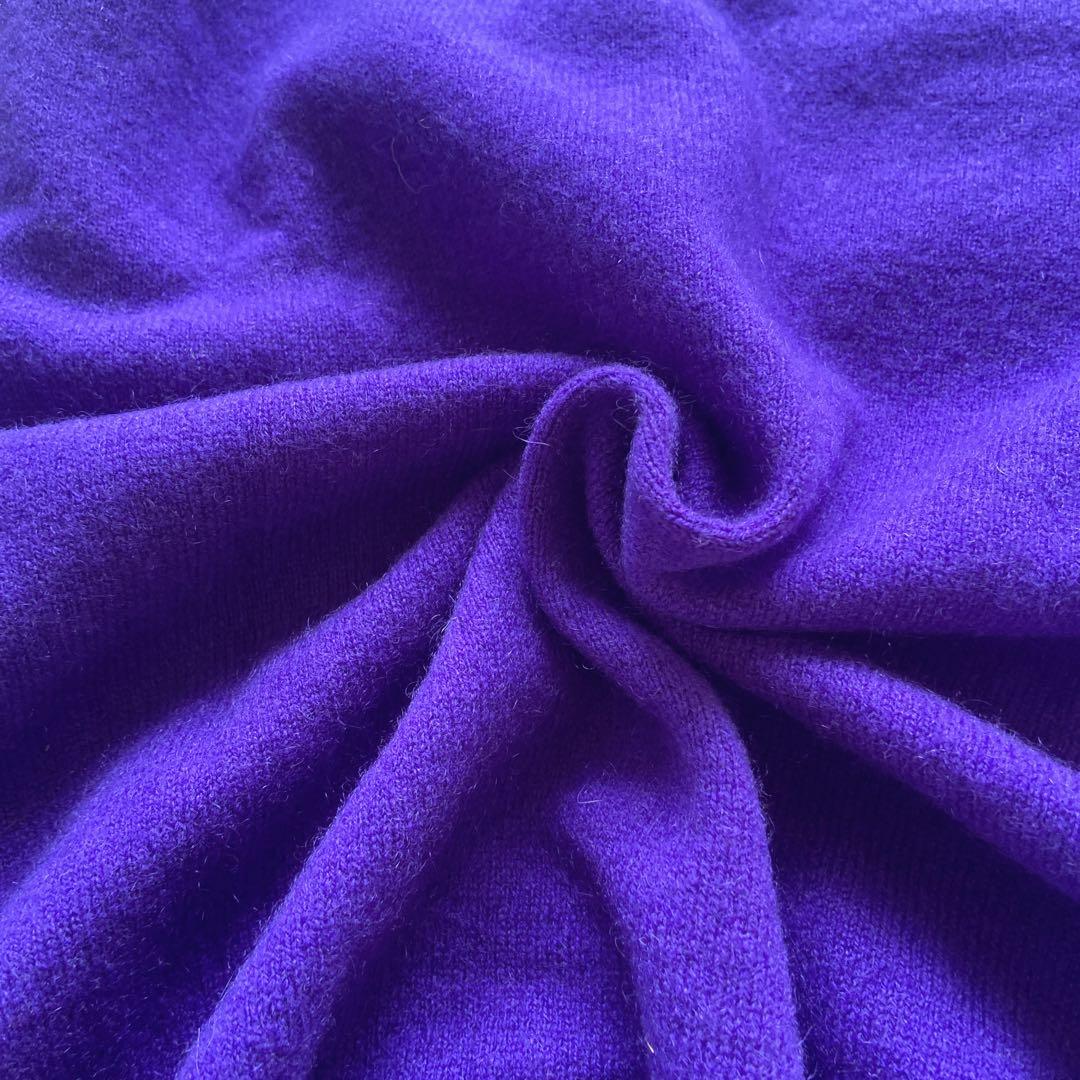 新品　パーリーゲイツ　カシミヤ100% ゴルフセーター　ニット　4メンズM位　紫