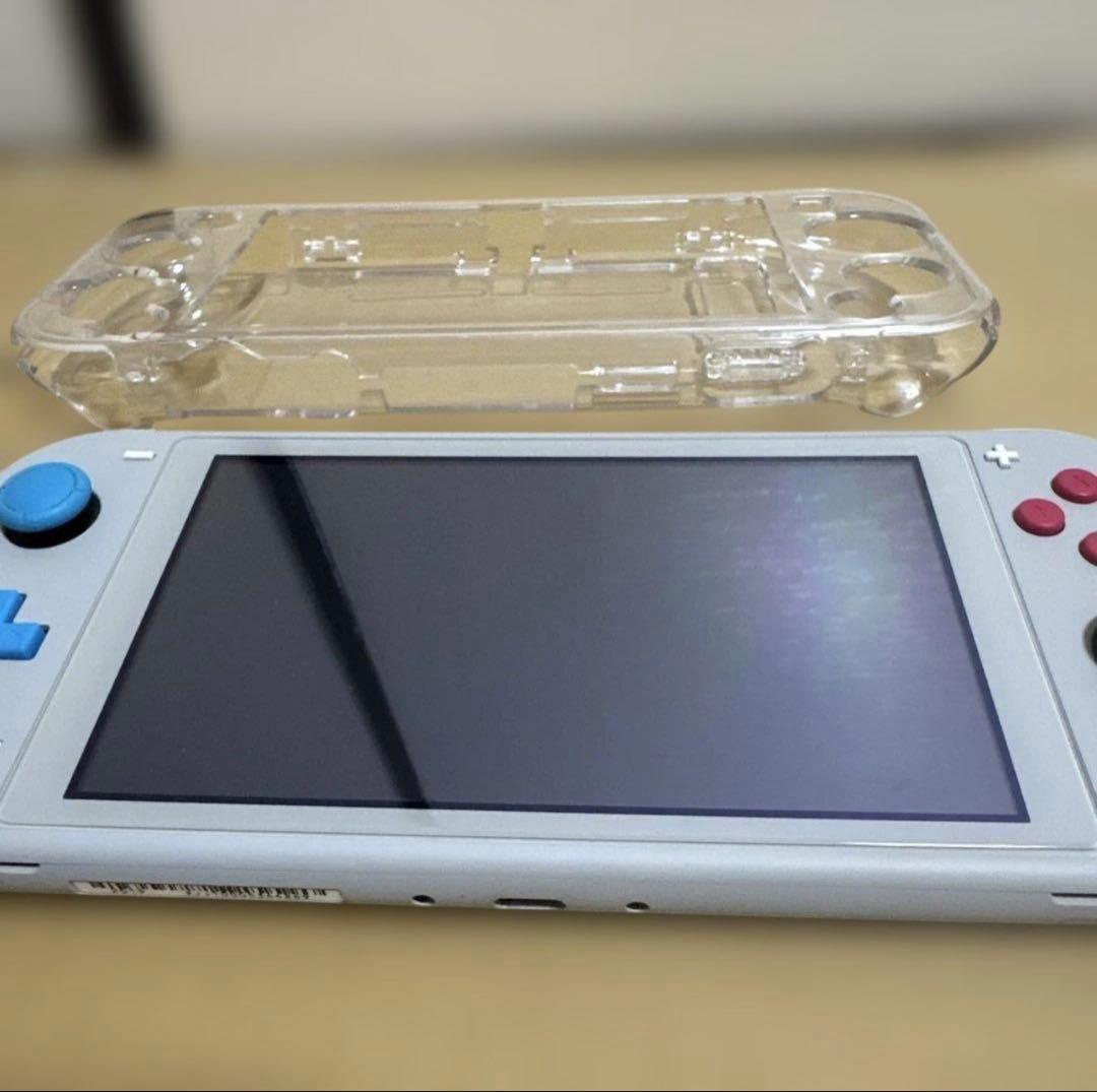 Nintendo Switch Lite ポケモンデザイン透明カバー、充電器付属