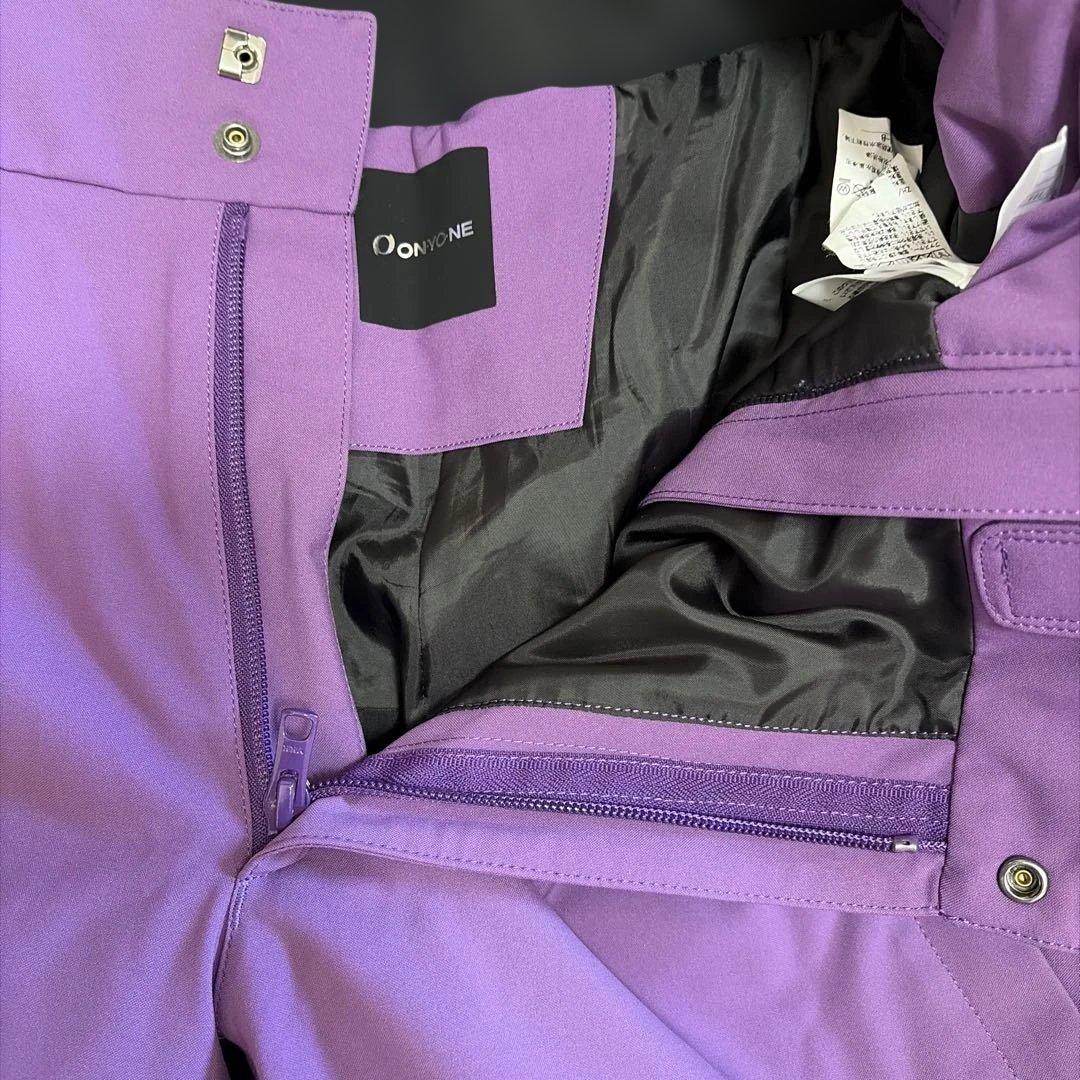 ONYONE スキーウェア 紫色 フード付き