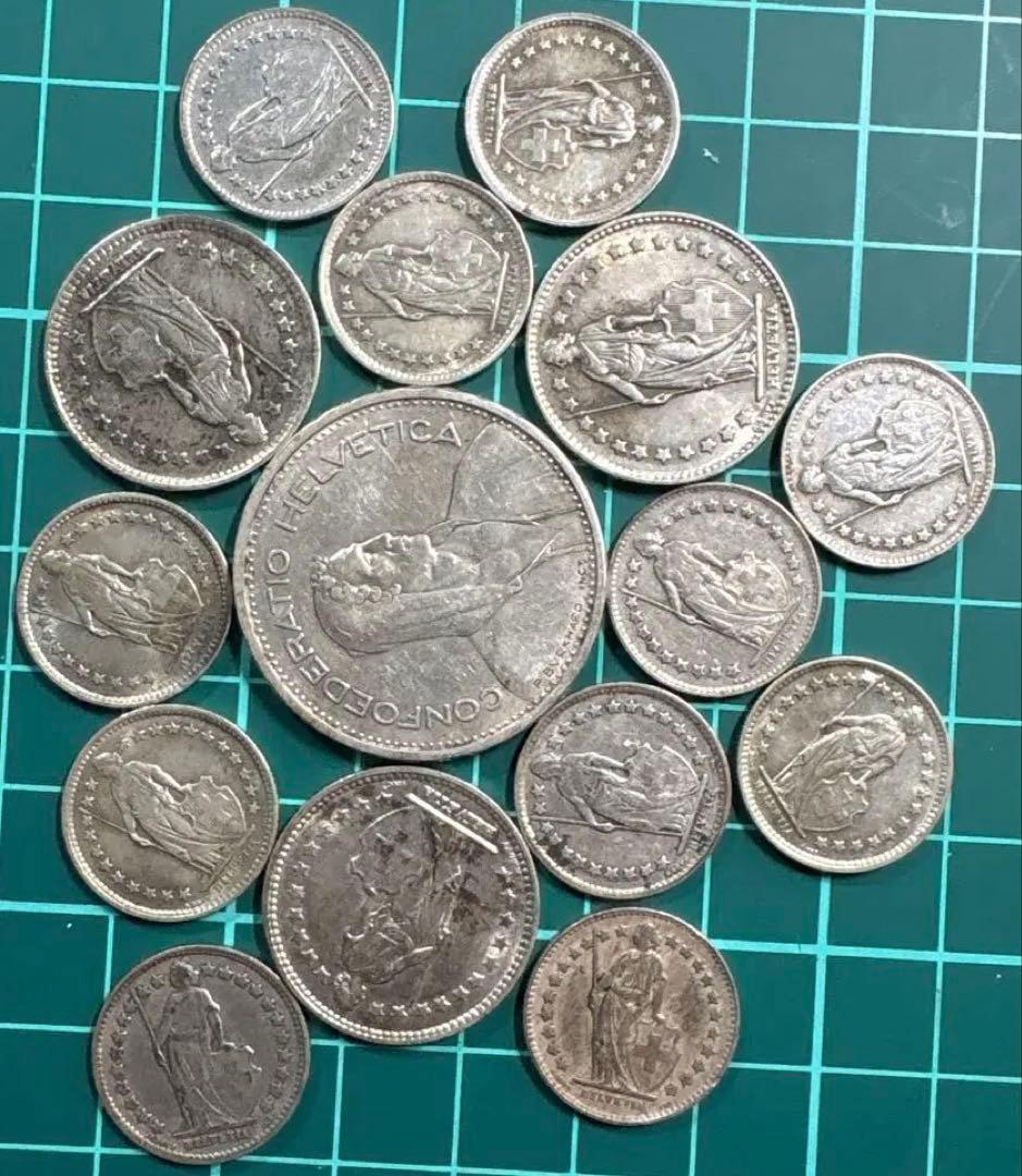 スイス5.1.½フラン銀貨 銀貨 銀 銀製品  外国