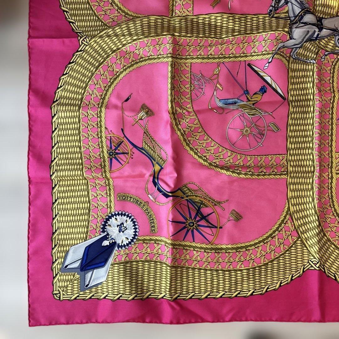 HERMES カレ 90 VOITURES PANIERS エルメス スカーフ