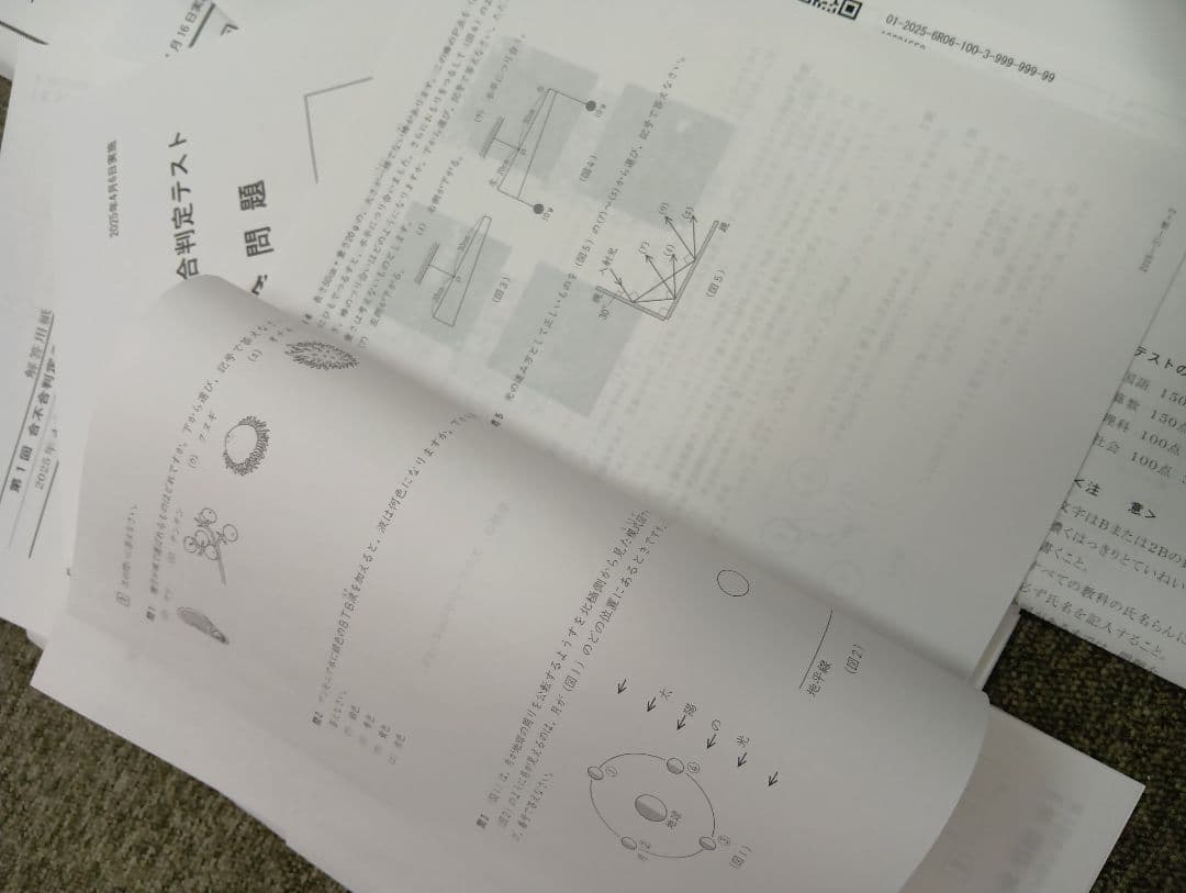 四谷大塚6年　合不合判定テスト全6回　2025年版　書込みほぼ無/解答用紙付