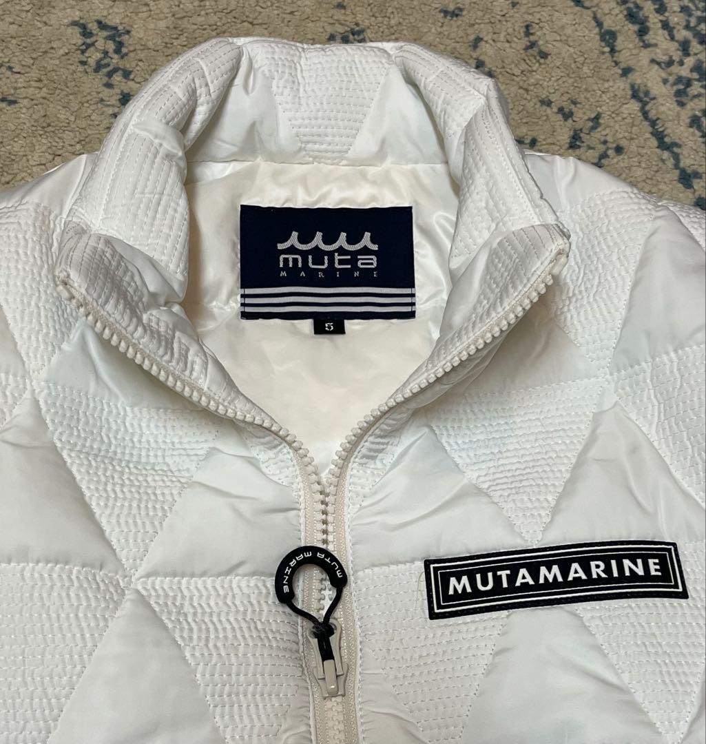 muta MARINE/ムータ マリン/ジオメトリック キルティングダウンベスト