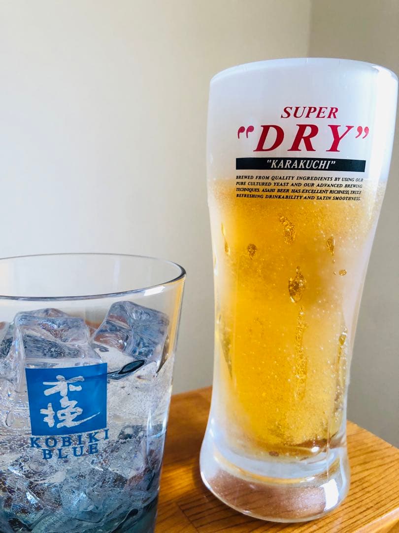 食品サンプル　麒麟グラスビール　スーパードライジョッキ　木挽ブルー　3点セット