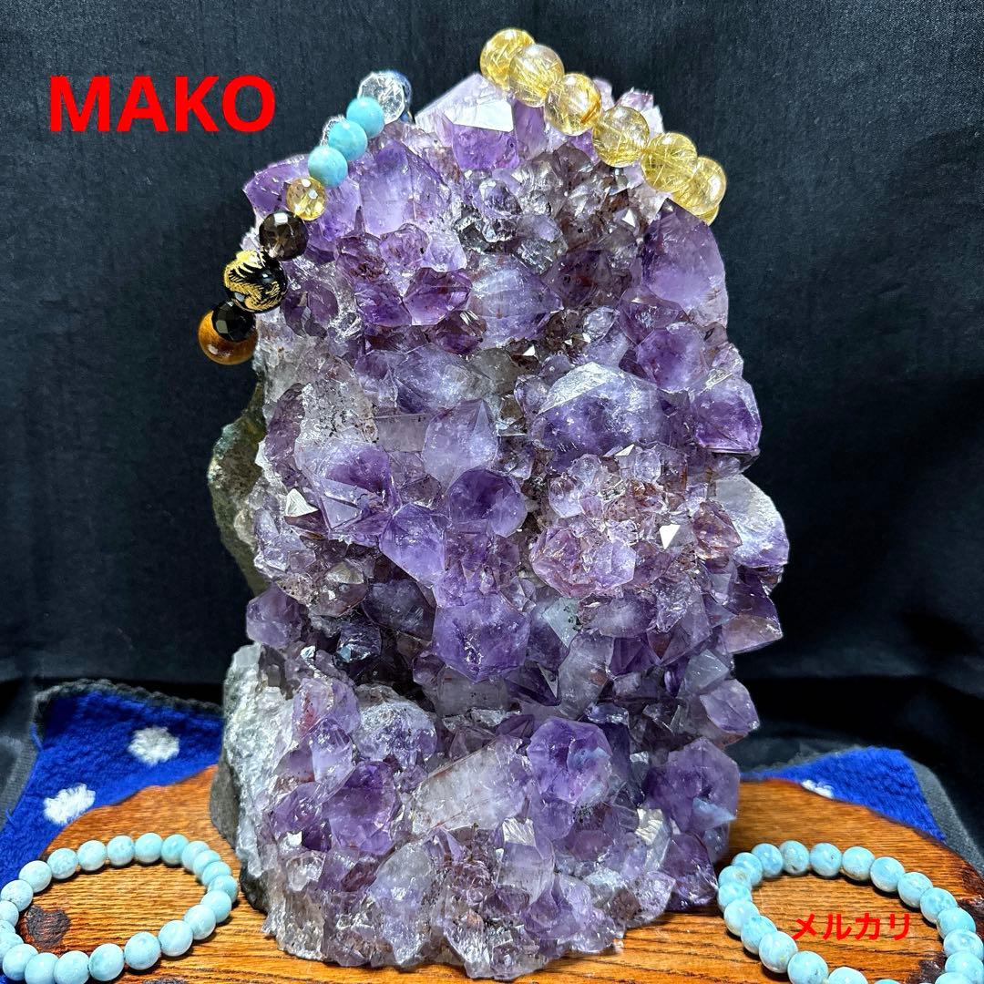 M1942☆アメジストクラスター5.2Kg☆ブラジル産☆天然石☆N60209-B
