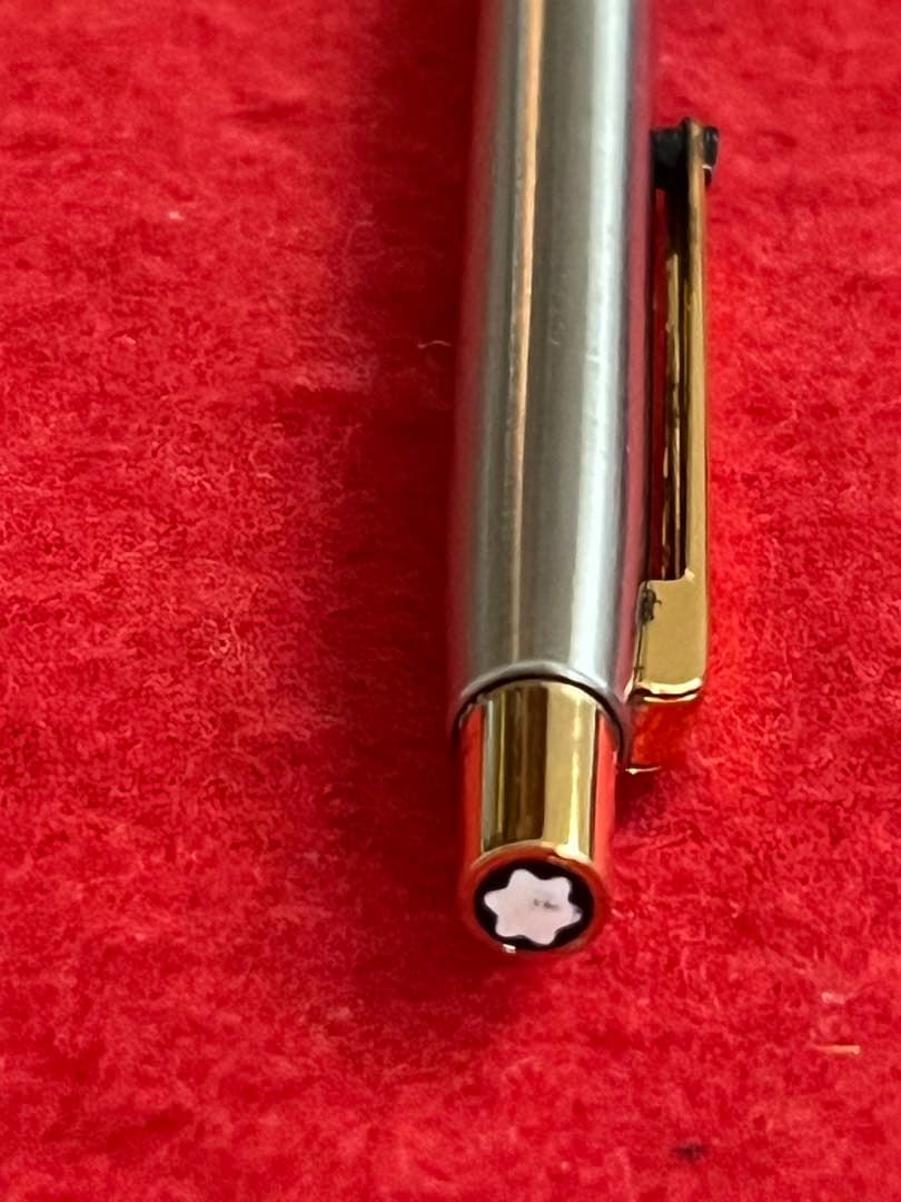 モンブランボールペン スリムライン シルバー／ゴールド ❗️ケース入‼️