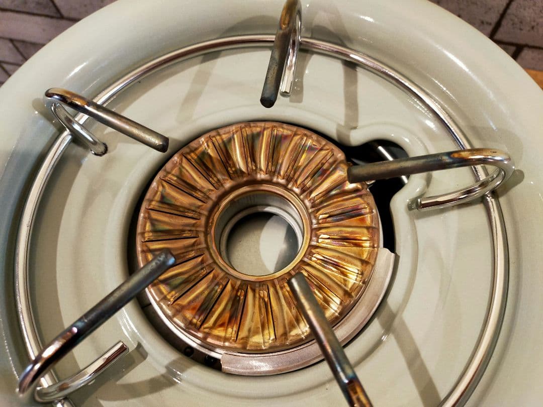 ★美品＆おしゃレトロ★アラジン カセットコンロ グリルキット、ガスボンベ付