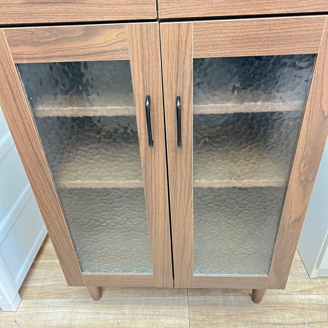 キャビネット ガラス扉 食器棚