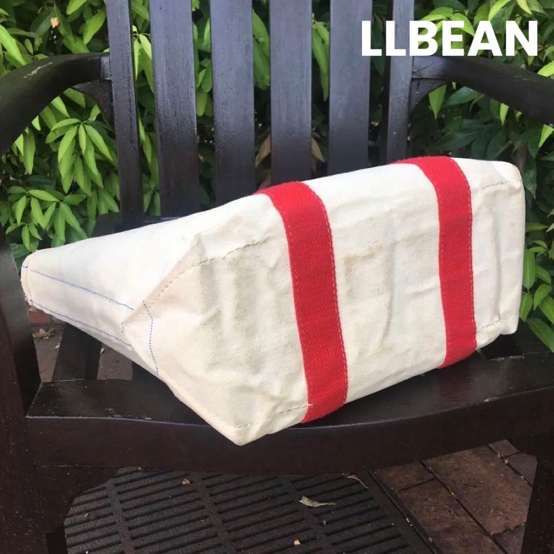 珍品／70~80s両サイド2本青セルビッチ／LLBEAN／トート／M／赤／旧タグ