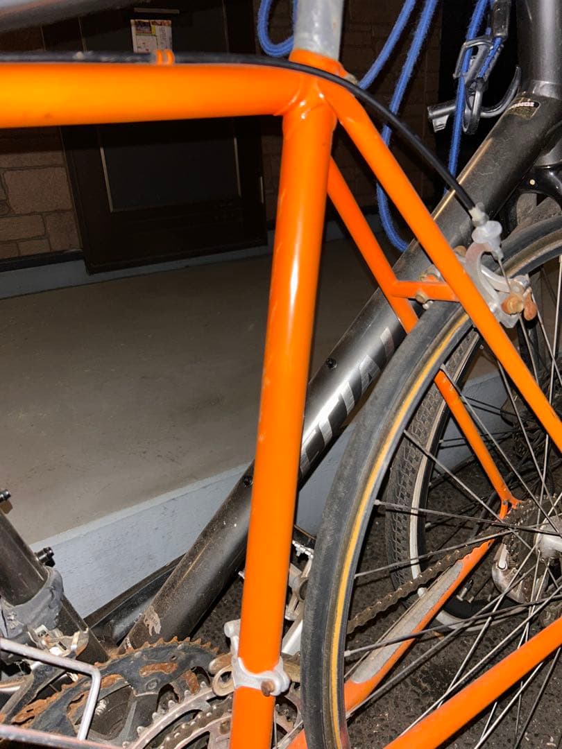 ル*ル様 引き取り限定 クロモリ マイウェイとやらのオリジナルフレーム 値下げ交